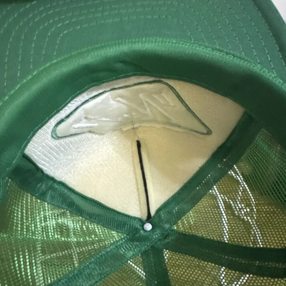 VTG Juno Industries Logo Green/black Trucker Hat Snapback Mesh Dad Grandpa Cap